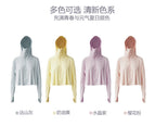 2022 new sunscreen clothing women's summer thin anti-ultraviolet loose large size ice silk sunscreen shirt sun hat sunscreen Top 8234