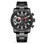 Megir Watch Men's Fashion Large Dial Business Timing Calendar Cross-Border Quartz Men's Watch 2134