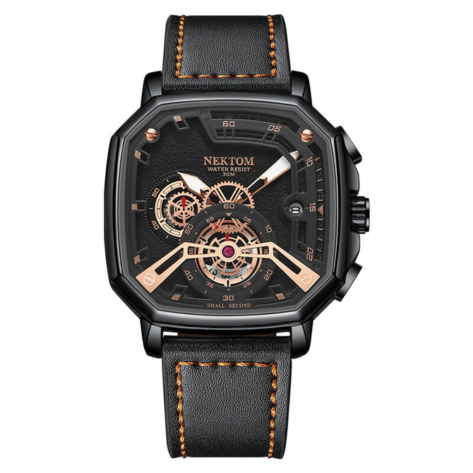Men's watch high-end square watch men's luminous waterproof men's watch quartz watch A8253G