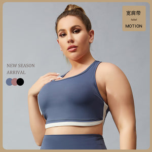 New Large Size Sports Bra Women's Nylon Fitness Running Bra Yoga Beauty Back Bra dancing outdoor sports top BB115