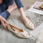 Korean shoes women 2022 new flat sole single shoes women's large size pointed head shoes office lady causal flat shoes 222-4