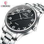 CHENXI Couple Watch Steel Band Men's and Women's Watch Casual Quartz Pair Watch CX-010A