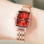 Gedi2021 new women's watch Korean fashion leisure diamond inlaid waterproof quartz office lady watch 13019