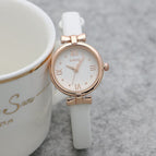 GOGOEY 2022 Japan and South Korea small disk ribbon girls' watch small fresh belt watch fashion trend girls' simple quartz watch