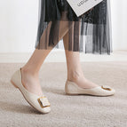 Flat sole shoes 2022 new spring and summer scoop shoes women fashion office lady student's soft shoes 555-10