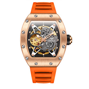 ONOLA ON3838 2023 Men watch Live Automatic Mechanical Watch Silicone strap Fashion Waterproof Sports Watch Men's casual ON3838