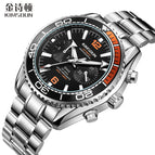 KIMSDUN high-end watch sports watch men's waterproof steel belt automatic mechanical watch men's watch K-1804A steel