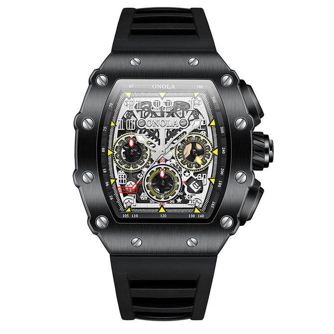 Onola Stylish and Versatile Automatic Mechanical Men's Watch Waterproof Tape Watch Men