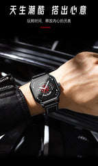 KIMSDUN Men's Watch square Student Trendy Waterproof fashion Luminous Men's casual Quartz Watch K-2169B