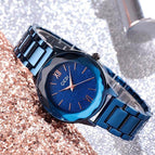 GEDI 81006 Fashion Casual Watch Korean Starry Sky Women Elegant Luxury Stainless Steel Waterproof Ladies Dress Analog Quartz Wristwatch