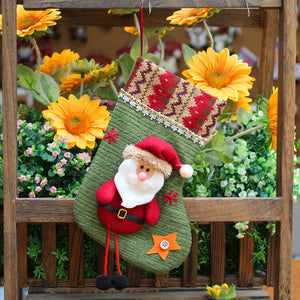 3 PCS Christmas stocking decoration santa christmas boots christmas stocking gift bag christmas decoration home and shop