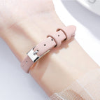 Gedi Women's Fashion Special Interest Light Luxury Creative Gradient Small Square Plate Student Belt Quartz women Watch 13033