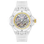 ONOLA ON3835 2023 New men watch Double Flying Wheel Automatic Mechanical Watch Men's Silicone Band Waterproof men Watch