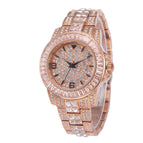 MISSFOX new fashion high-end diamond-encrusted men's watch stainless steel waterproof quartz watch v291