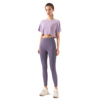 Women T-shirt Outdoor Sports Quick-Drying Top Loose Short Yoga Clothing Running Short Sleeve T-shirt Summer DS67