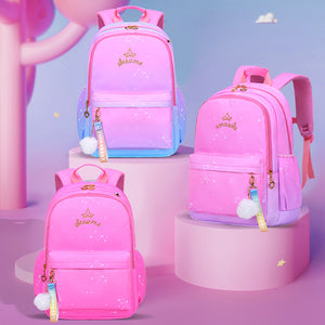 New school bag for primary school students sweet and cute girls backpack lightweight waterproof children's school bag 2271