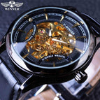 winner Fashion Trend Men's Mechanical Watch Skeleton Watch Men's Manual mechanical men Watch SLZe01