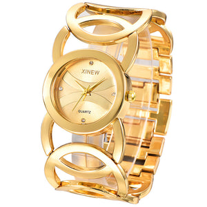 XINEW 990 Stainless Steel Bracelet Watch Fashion Women's Quartz Watch