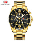 MINI FOCUS Watches Mens 2020 Top Brand Luxury Gold Watch Calendar Waterproof Chronograph Multi Function Business Horloges Mannen