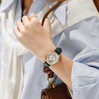 GUOU 6044 watches Women's Fashion Trend Large Dial Belt Quartz Watch Retro Versatile Waterproof Watch for women