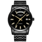 KIMSDUN steel belt fashion men's automatic watch mechanical watch waterproof business double calendar men's watch K-1967A