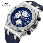 ONOLA ON6805 Fashion Sports Men's Watch Silicone Band Waterproof Multifunctional Quartz Watch Men