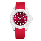 BESTWIN men's watch fashion silicone transparent waterproof quartz men's casual watch 6658