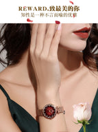 Reward fashion women's watch steel strip waterproof small elegant quartz women's watch gradual surface lady Watch