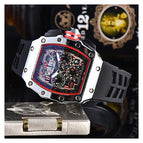Men's watch New Hot Sale Richard Six-Pin Quartz Watch Barrel-Shaped Running Seconds Multi-Function Men's Watch 1035