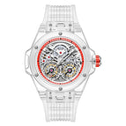 ONOLA ON3835 2023 New men watch Double Flying Wheel Automatic Mechanical Watch Men's Silicone Band Waterproof men Watch