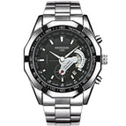 KIMSDUN watch men's simple casual waterproof quartz watch steel belt sports men's watch K-2004B