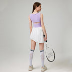 Tennis Pleated Skirt Women's Exercise Skirt Anti-Exposure Fitness Running Quick-Drying Badminton Yoga Skirts Golf Skirt 308
