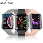 NORTH EDGE  2023 NEW SurfaceScreen Blood Glucose Smartwatch Bluetooth Call Temperature Blood Oxygen Sleep Monitoring ECG+PPG Sports Calculator Smart Watch