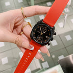TT new Korean version ins square watch rubber strap calendar large dial female watch trendy fashion watch female temperament 77010