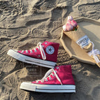 Round logo 1970s canvas shoes student men and women couple shoes board sports street walking shoes 211
