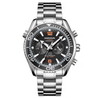 KIMSDUN high-end watch sports watch men's waterproof steel belt automatic mechanical watch men's watch K-1804A steel