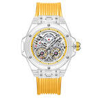 ONOLA ON3835 2023 New men watch Double Flying Wheel Automatic Mechanical Watch Men's Silicone Band Waterproof men Watch