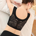 Plus Size Bra Seamless Vest Butterfly Beauty Back Bra Gathering No Steel Ring Underwear