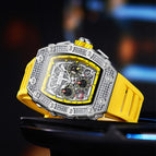 Live Broadcast New Onola Sports Multi-Functional Mechanical Men's Watch Tape Watrproof Watch
