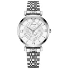 High-end Ladies Gypsophila Watch Rose Gold Butterfly Buckle Steel Band Student Waterproof Women's Watch H7105