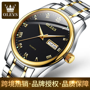 OLEVS Watch for men simple steel waterproof sports calendar quartz men watch ol5568uk