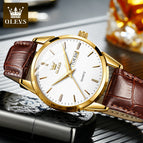OLEVS Watch for men fashion calendar waterproof quartz men causal watch df6898gh