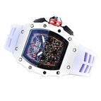 Men's watch New Hot Sale Richard Six-Pin Quartz Watch Barrel-Shaped Running Seconds Multi-Function Men's Watch 1035
