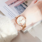 Kimio Watch Net Chain Fashion Simple Leisure Embossed Printed Women's casual Watch