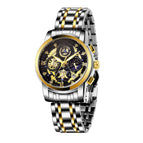 WWOOR 8864-2 Hollow Sheet Trendy Business Men's Watch Waterproof Fashion Quartz Men's Watch 8864-2