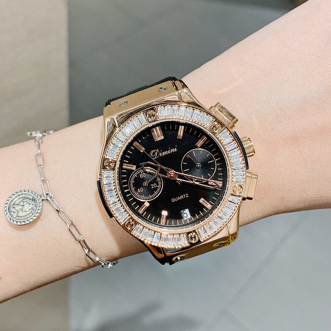 2021 new watch female ins niche light luxury temperament Dimini calendar multi-function women watch 0543