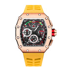 PINTIME 8010 men's quartz watches fashion sports hollow barrel watch  luminous function men's watch
