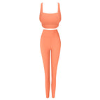 2022 summer new fashion sexy yoga clothes suit sports bra hip lift tummy trousers running fitness sports clothings 9218+6218