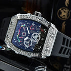 Watch for mem Richard European-Style Diamond Quartz Watch Fashion Sports Barrel-Shaped in Stock 9791