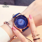 GUOU 8107 2019 Women's Watches Diamond Ladies Watch Top Brand Luxury Watches Fashion Montre Femme Diamond Watch